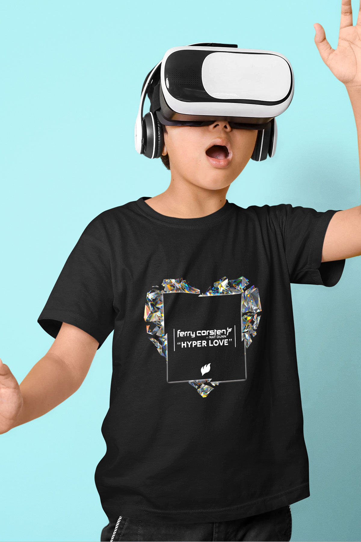 Ferry Corsten Siyah Unisex Çocuk Tişört