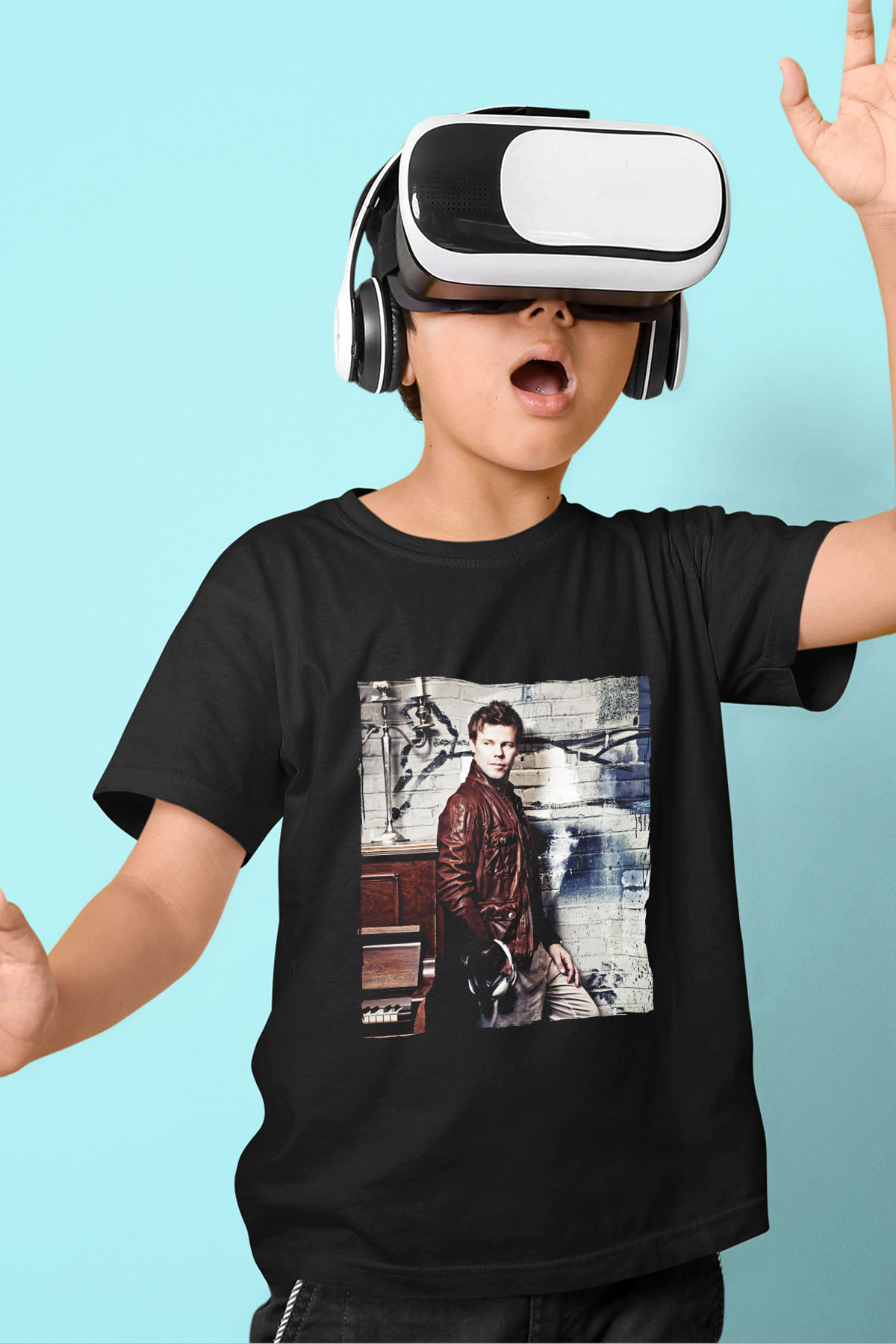 Ferry Corsten Siyah Unisex Çocuk Tişört