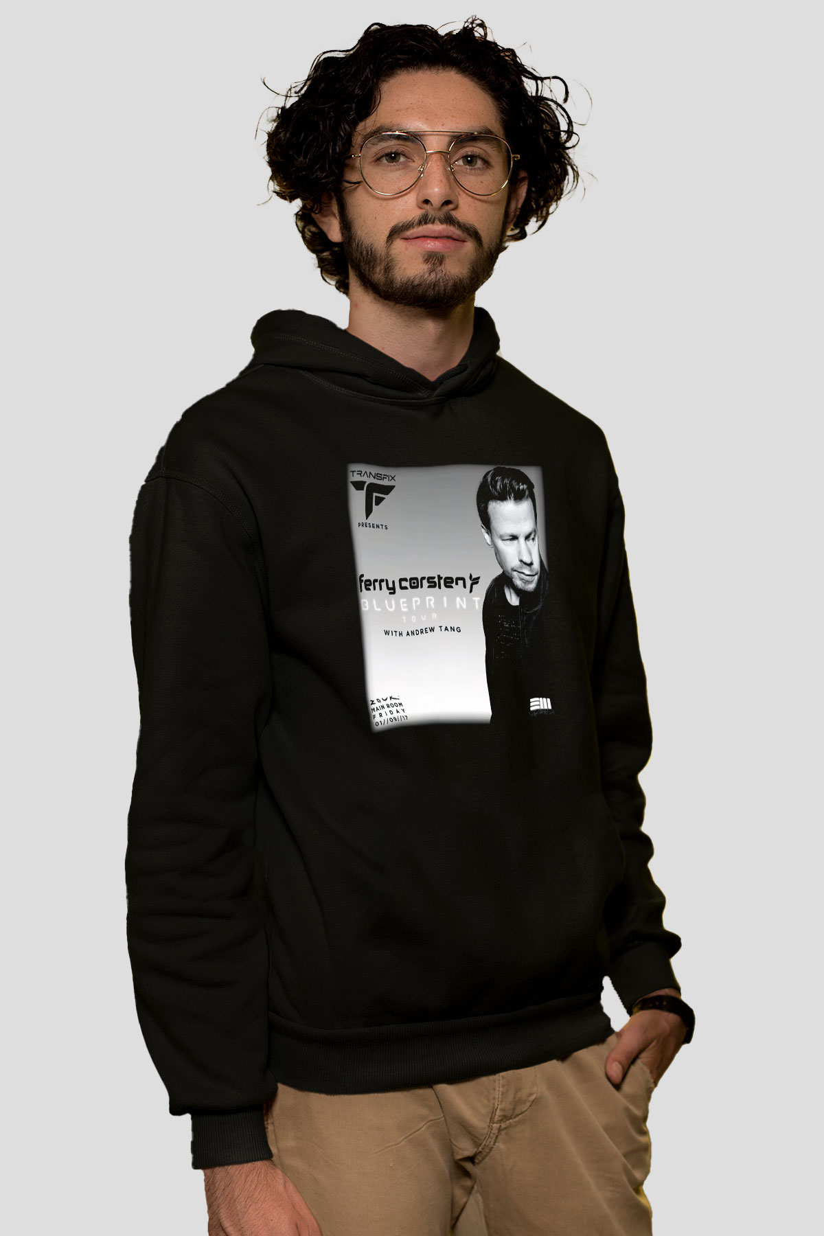 Ferry Corsten Siyah Unisex Hoodie
