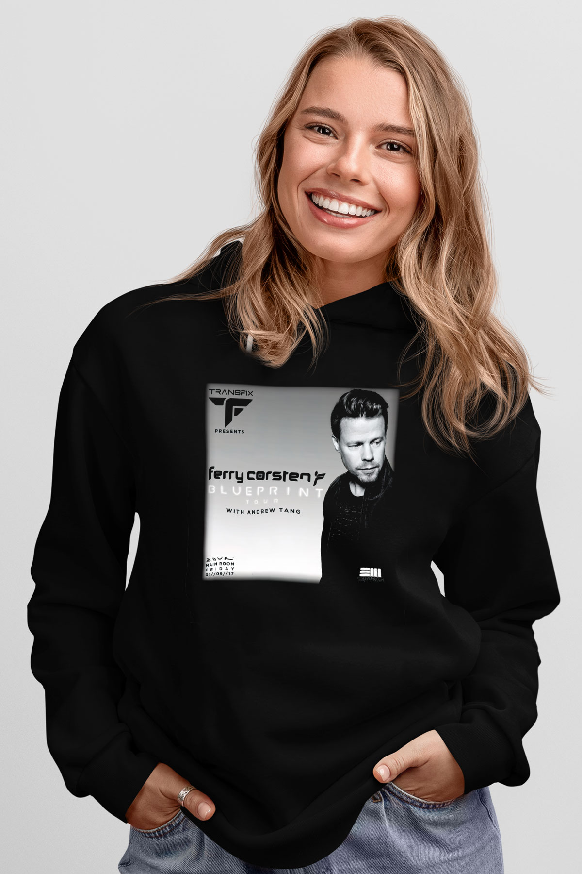 Ferry Corsten Siyah Unisex Hoodie