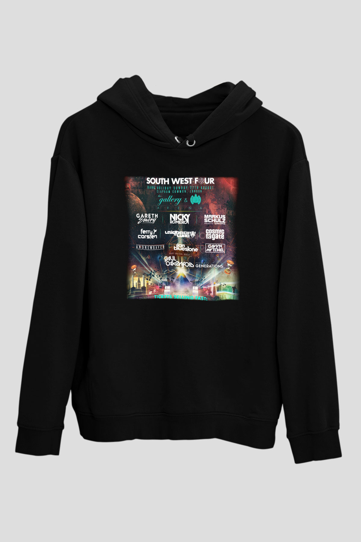 Ferry Corsten Siyah Unisex Hoodie