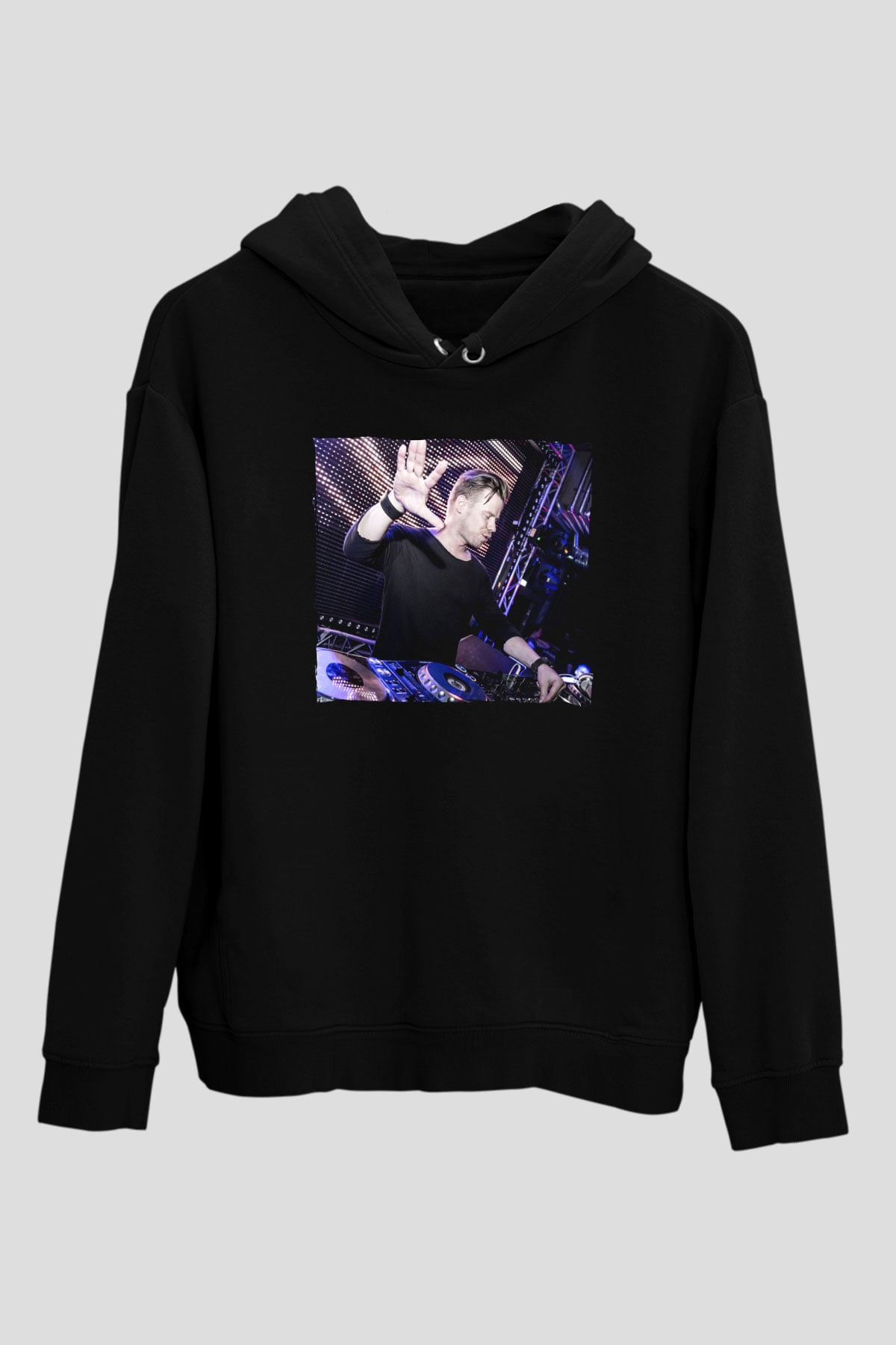 Ferry Corsten Siyah Unisex Kapüşonlu Sweatshirt