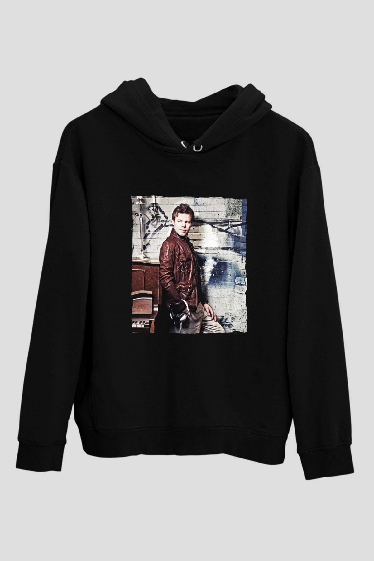 Ferry Corsten Siyah Unisex Kapüşonlu Sweatshirt