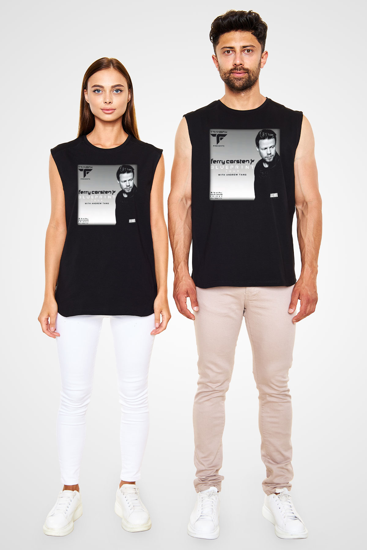 Ferry Corsten Siyah Unisex Kolsuz Tişört
