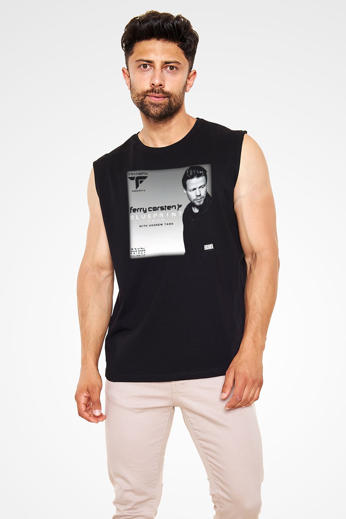 Ferry Corsten Siyah Unisex Kolsuz Tişört