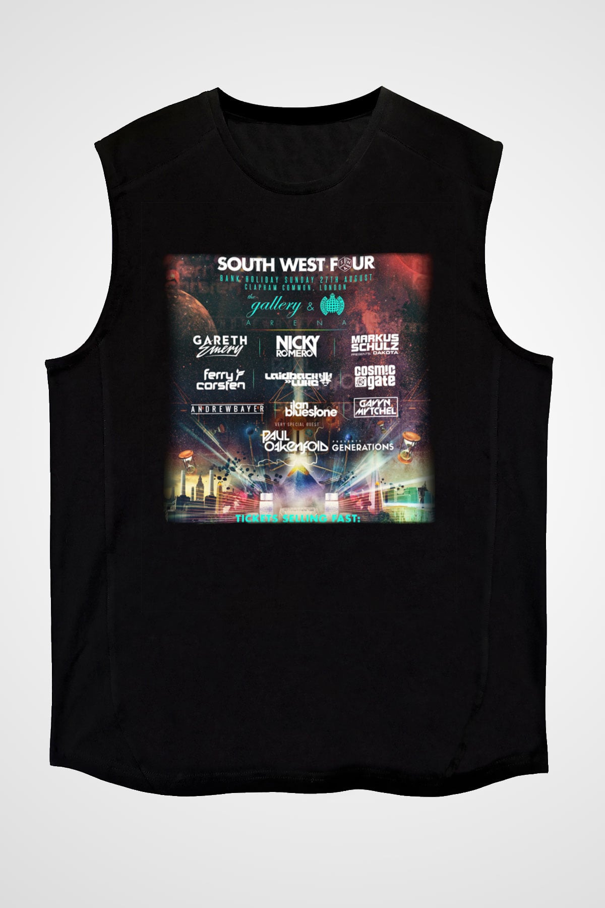 Ferry Corsten Siyah Unisex Kolsuz Tişört