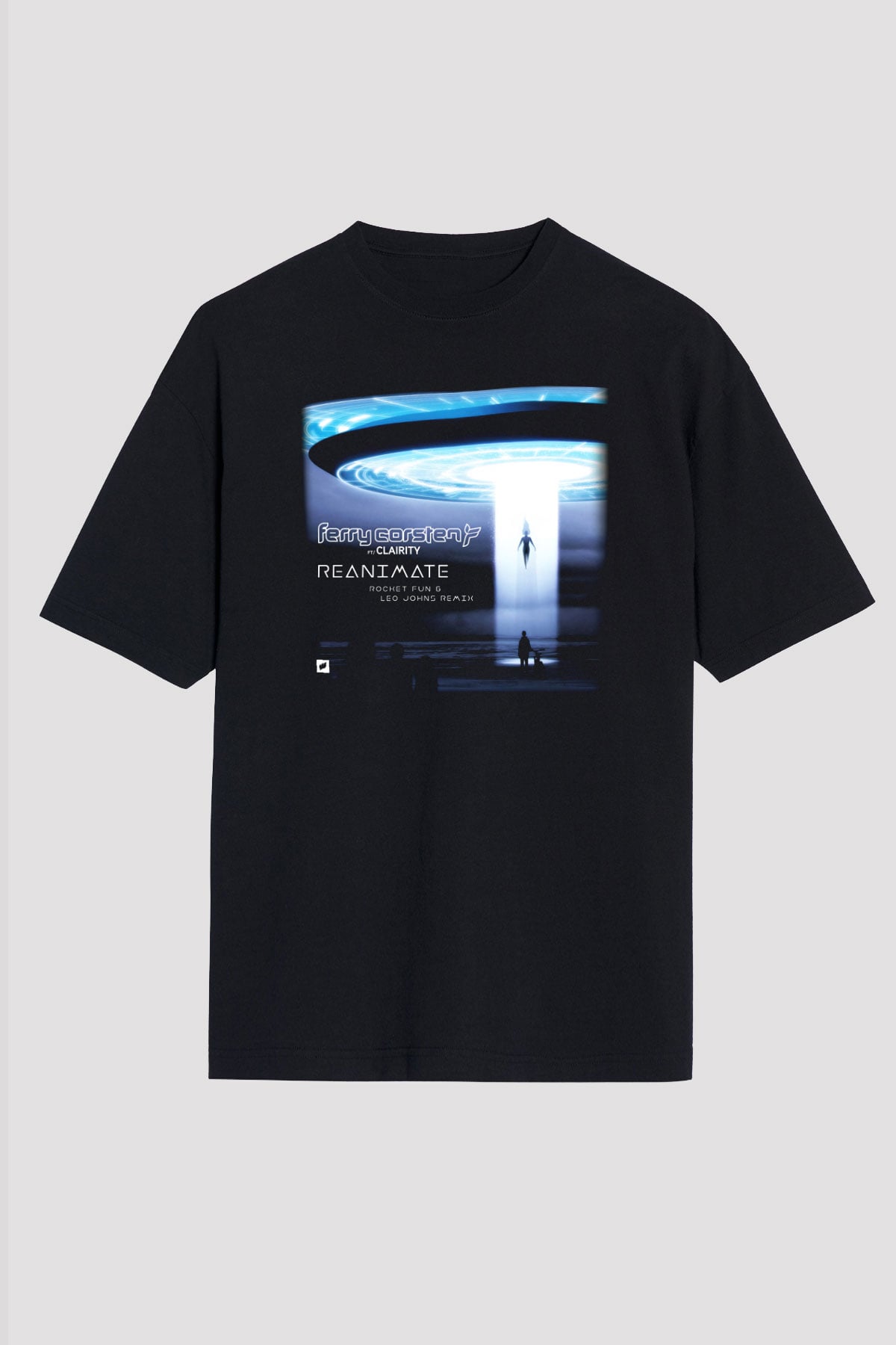 Ferry Corsten Siyah Unisex Oversize Tişört T-Shirt