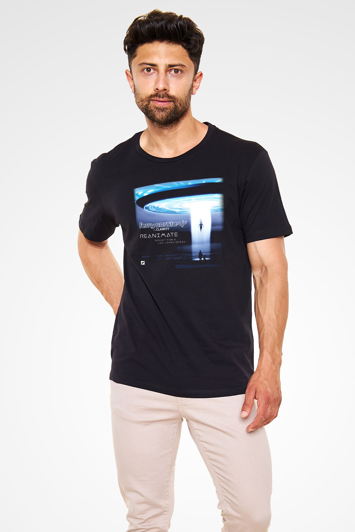Ferry Corsten Siyah Unisex Tişört T-Shirt - TişörtFabrikası