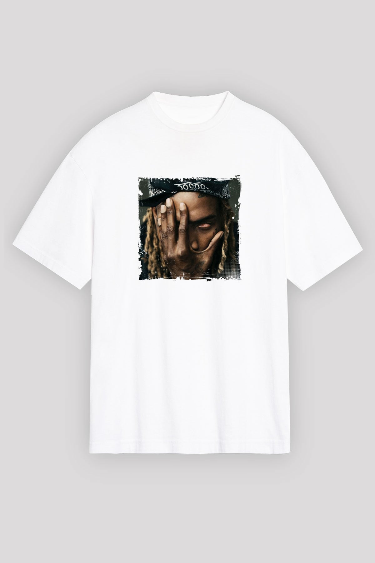 Fetty Wap Baskılı Unisex Beyaz Tişört