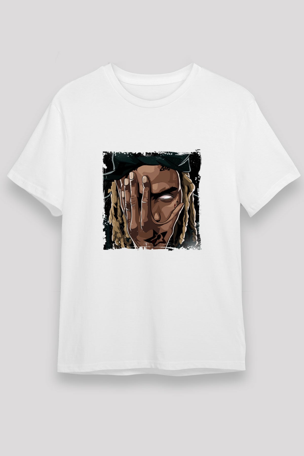 Fetty Wap Baskılı Unisex Beyaz Tişört