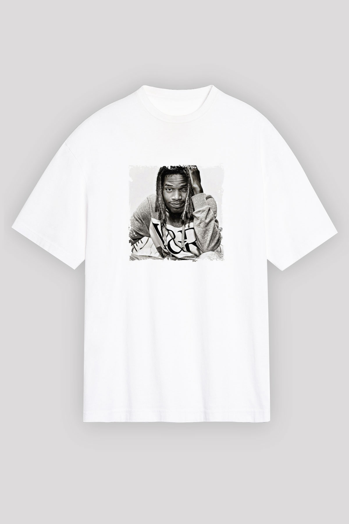 Fetty Wap Baskılı Unisex Beyaz Tişört