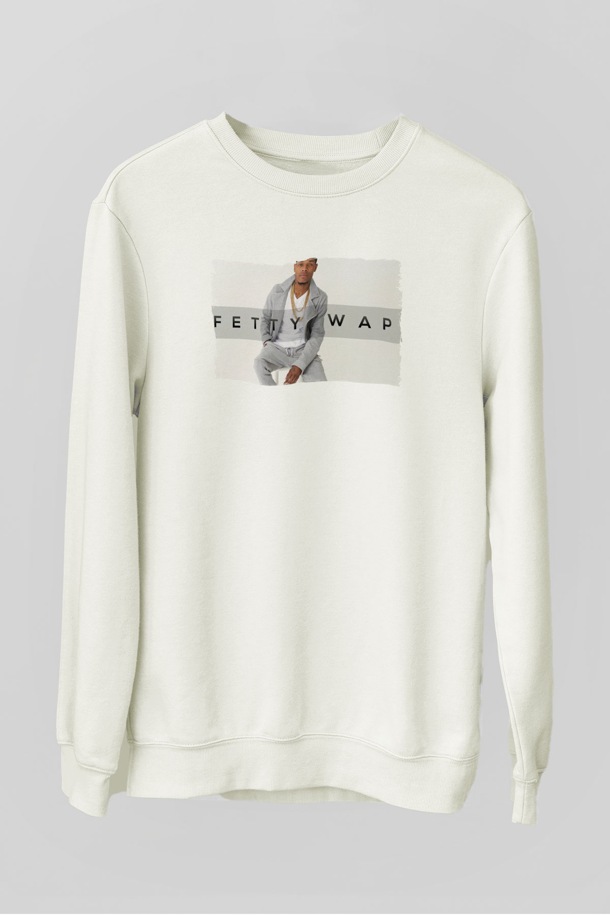 Fetty Wap Beyaz Unisex Sweatshirt