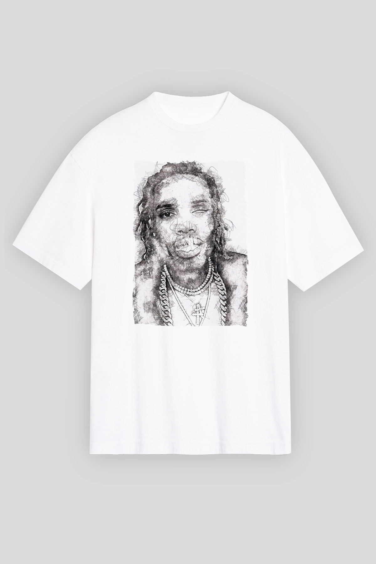 Fetty Wap Beyaz Unisex Tişört T-Shirt - TişörtFabrikası