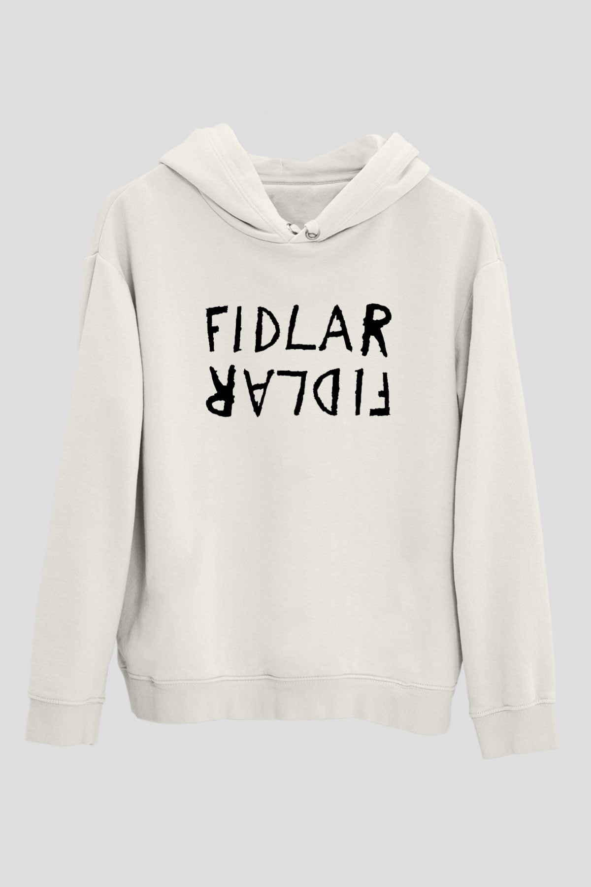 Fidlar Beyaz Unisex Kapşonlu Sweatshirt