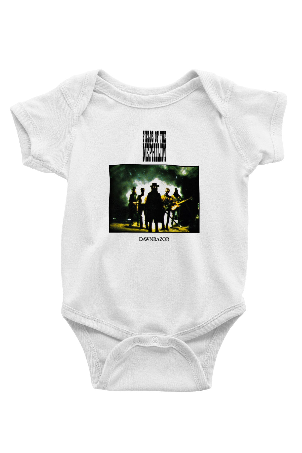 Fields of the Nephilim Baskılı Unisex Beyaz Bebek Body - Zıbın