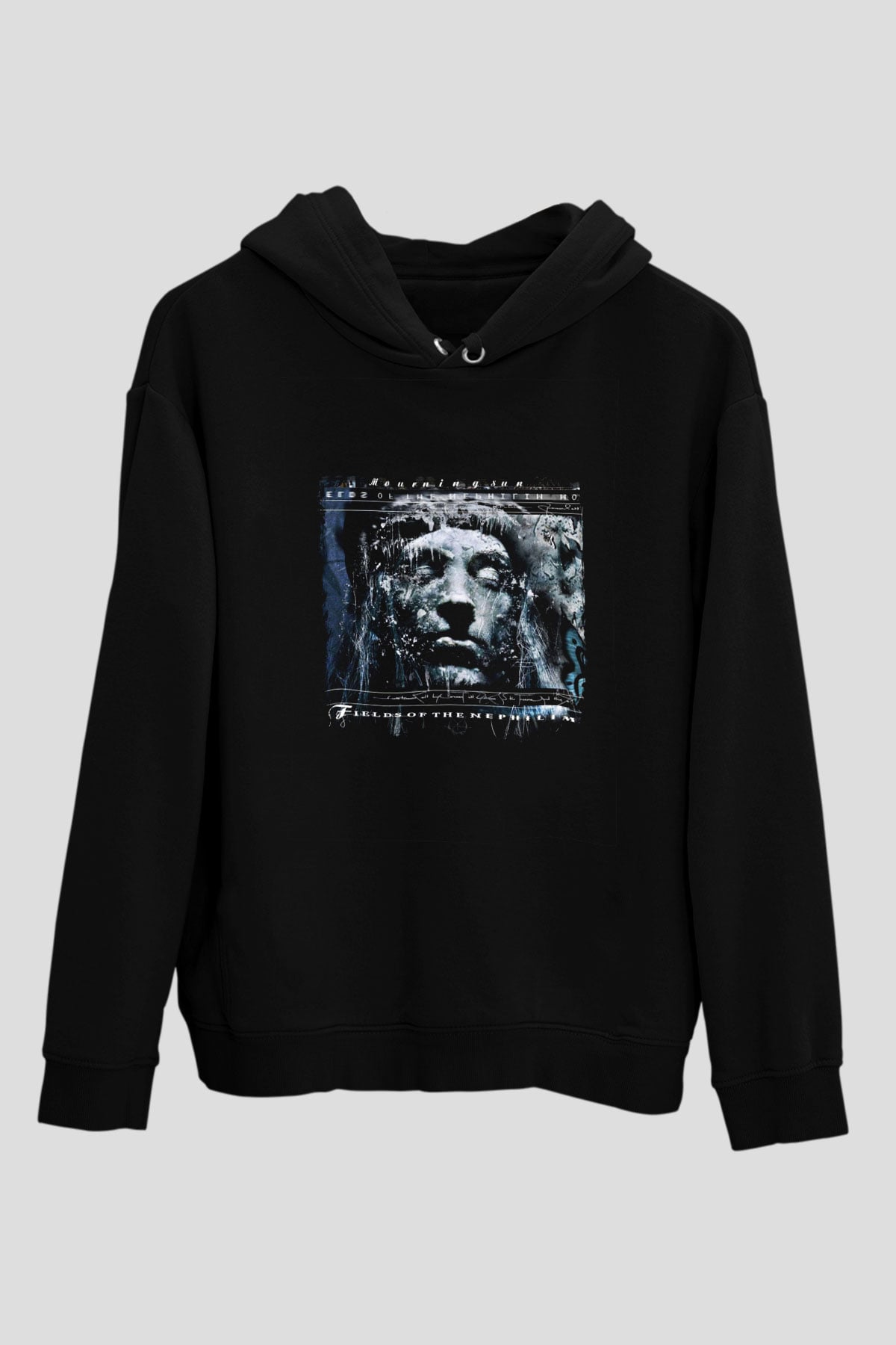 Fields of the Nephilim Baskılı Unisex Siyah Hoodie