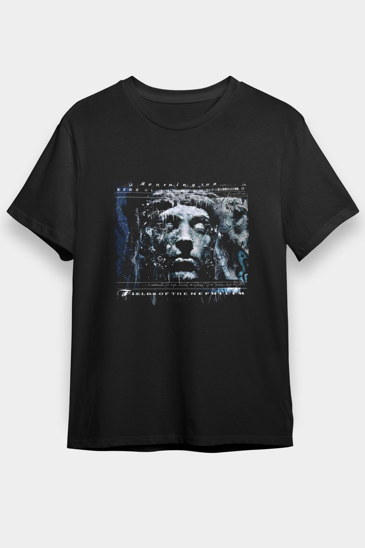 Fields of the Nephilim Baskılı Unisex Siyah Tişört