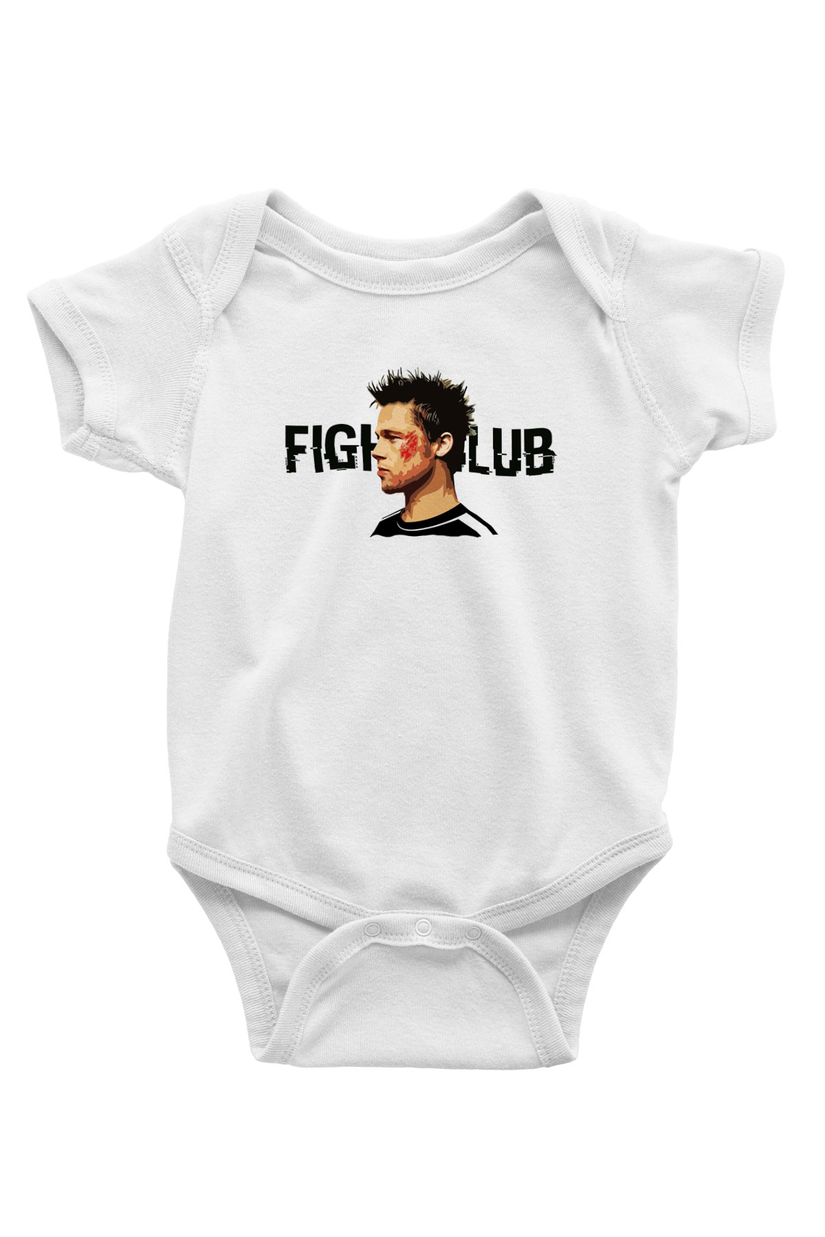 Fight Club Dövüş Klubü Baskılı Beyaz Unisex Bebek Body - Zıbın