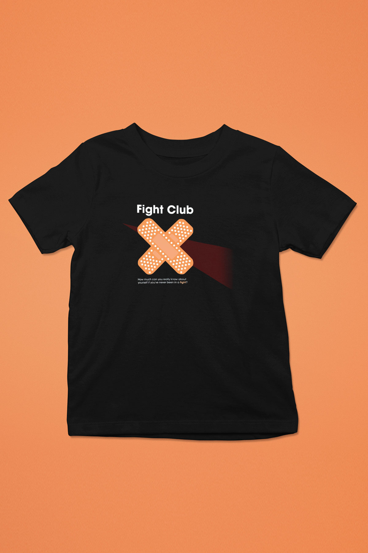 Fight Club Dövüş Klubü Baskılı Siyah Unisex Çocuk Tişört