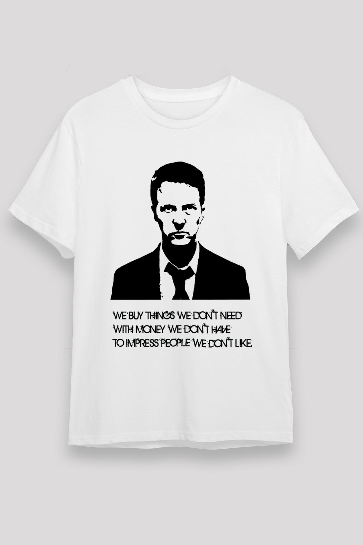 Fight Club Dövüş Klubü Beyaz Unisex Tişört
