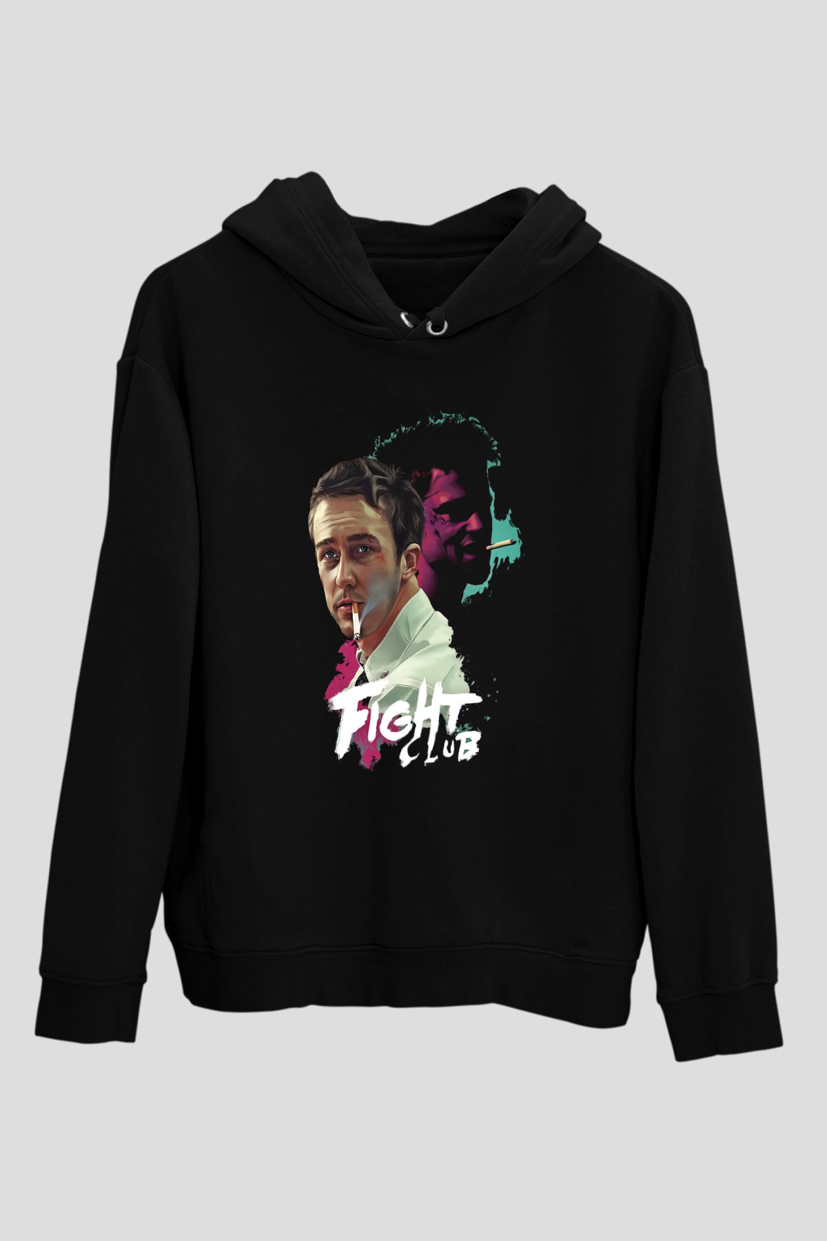 Fight Club Dövüş Klubü Siyah Unisex Kapüşonlu Sweatshirt