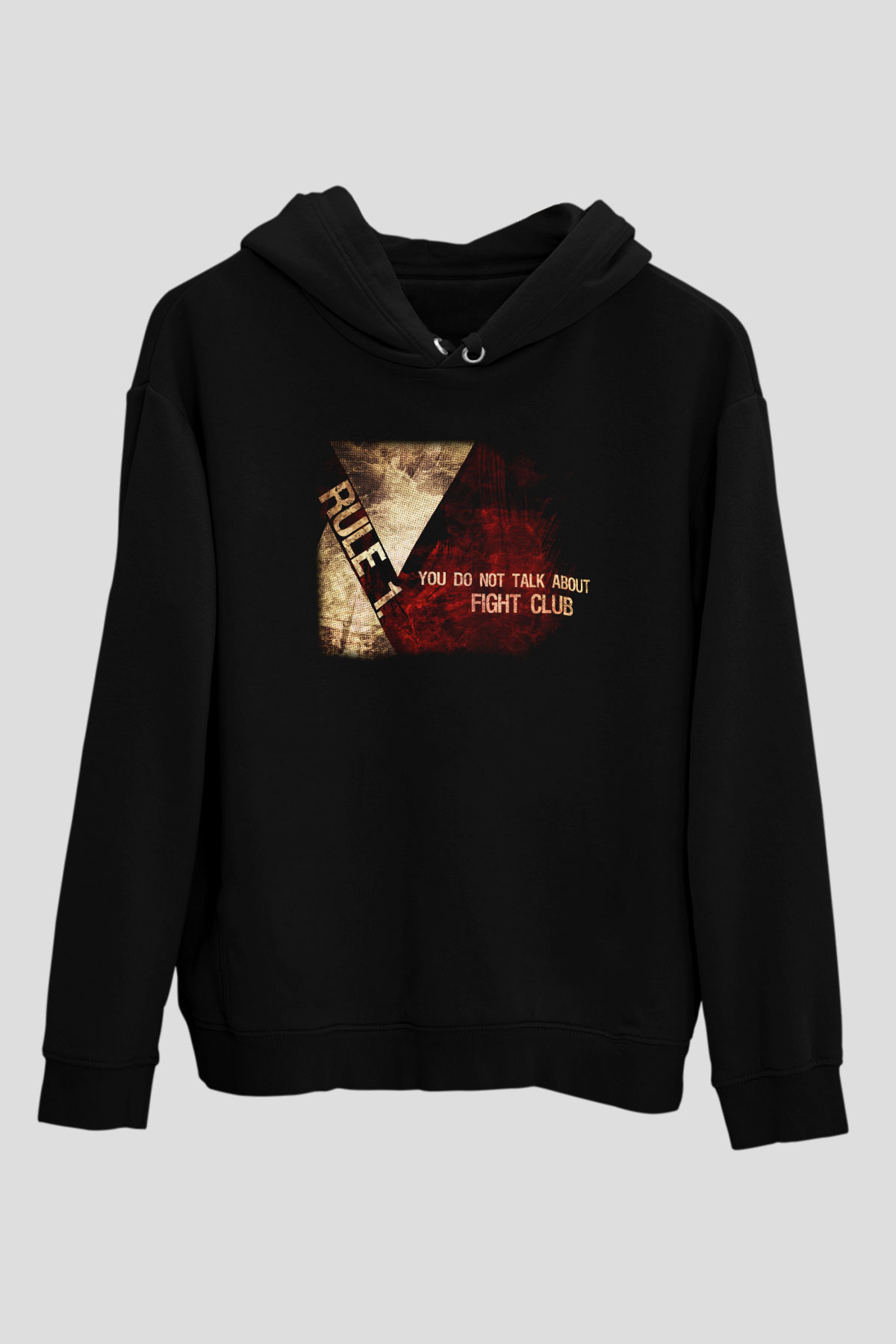 Fight Club Dövüş Klubü Siyah Unisex Kapüşonlu Sweatshirt