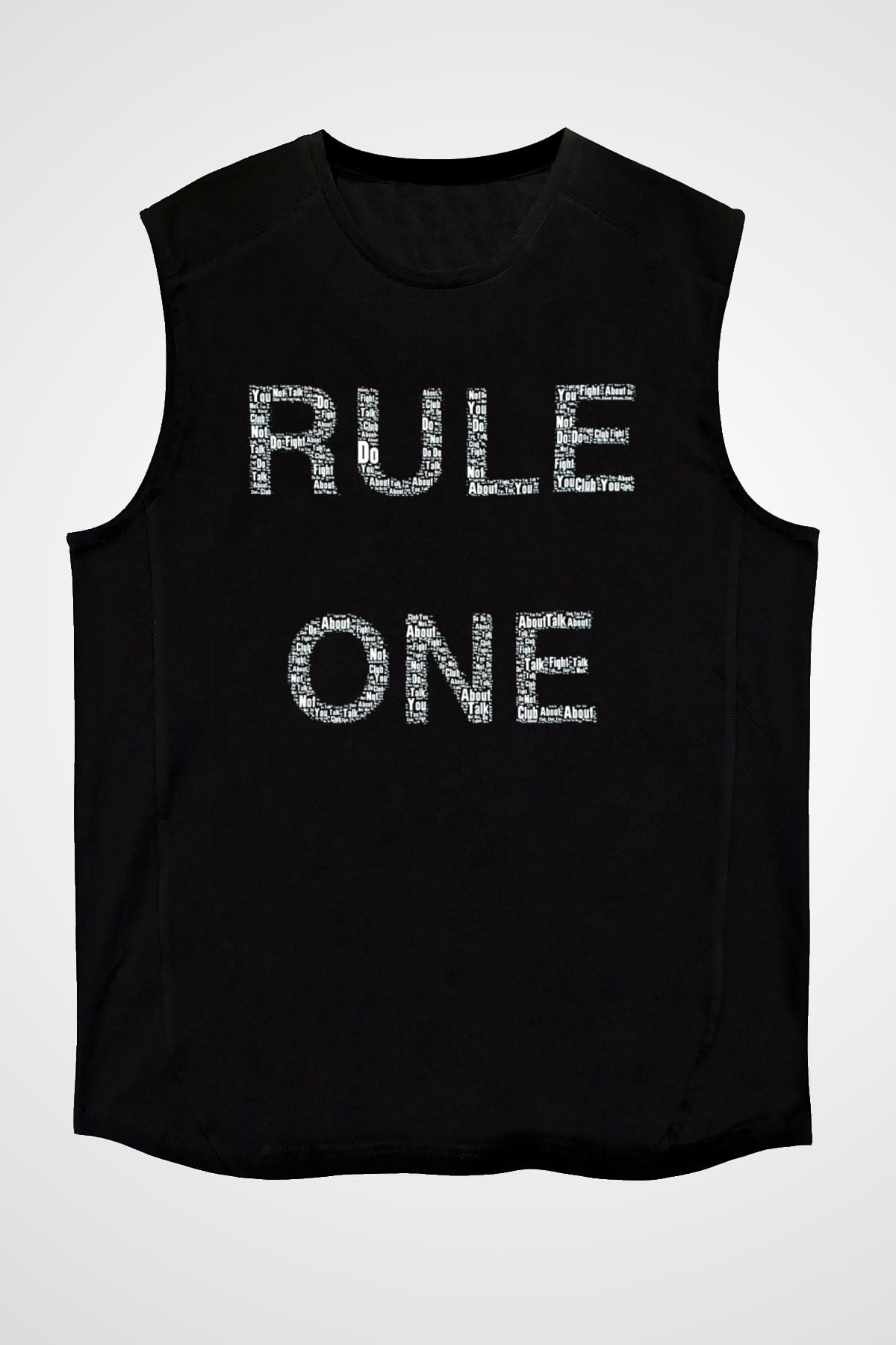 Fight Club Dövüş Klubü Siyah Unisex Kolsuz Tişört