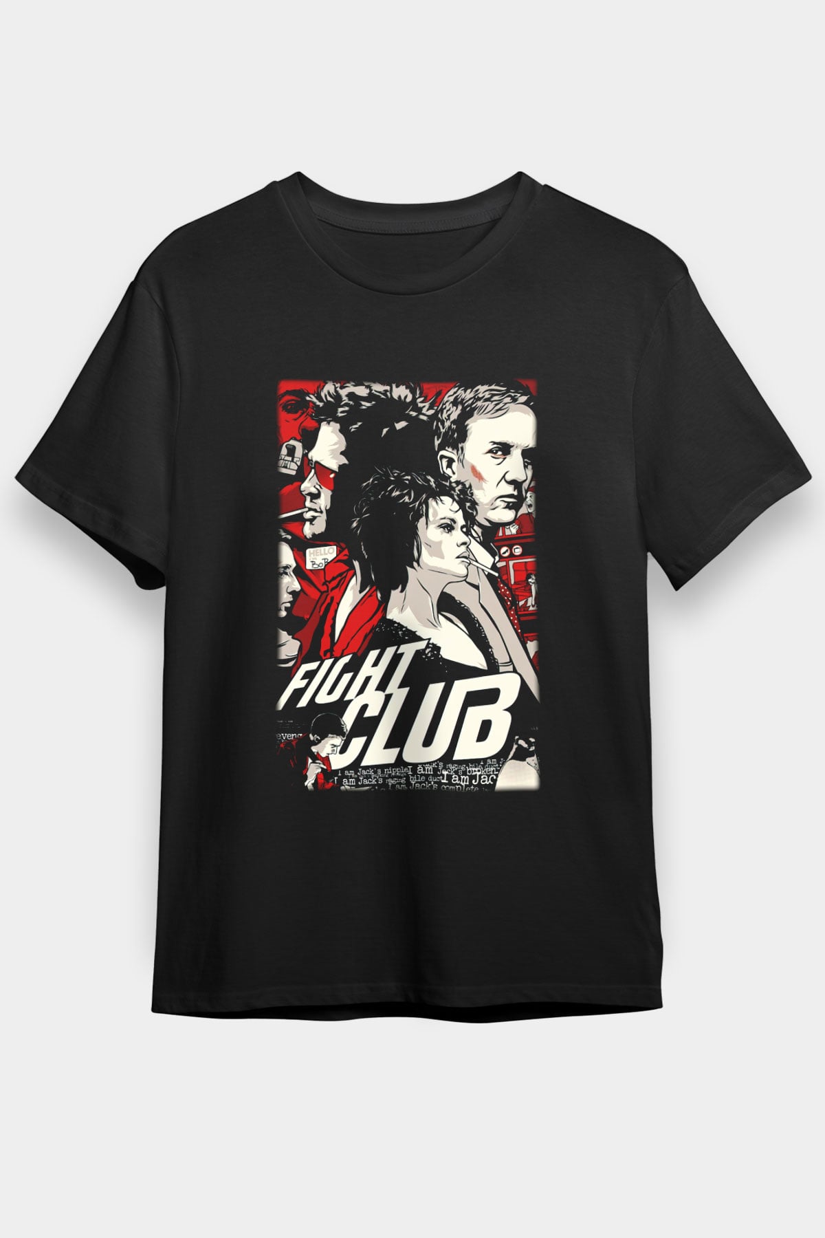 Fight Club Dövüş Klubü Siyah Unisex Tişört