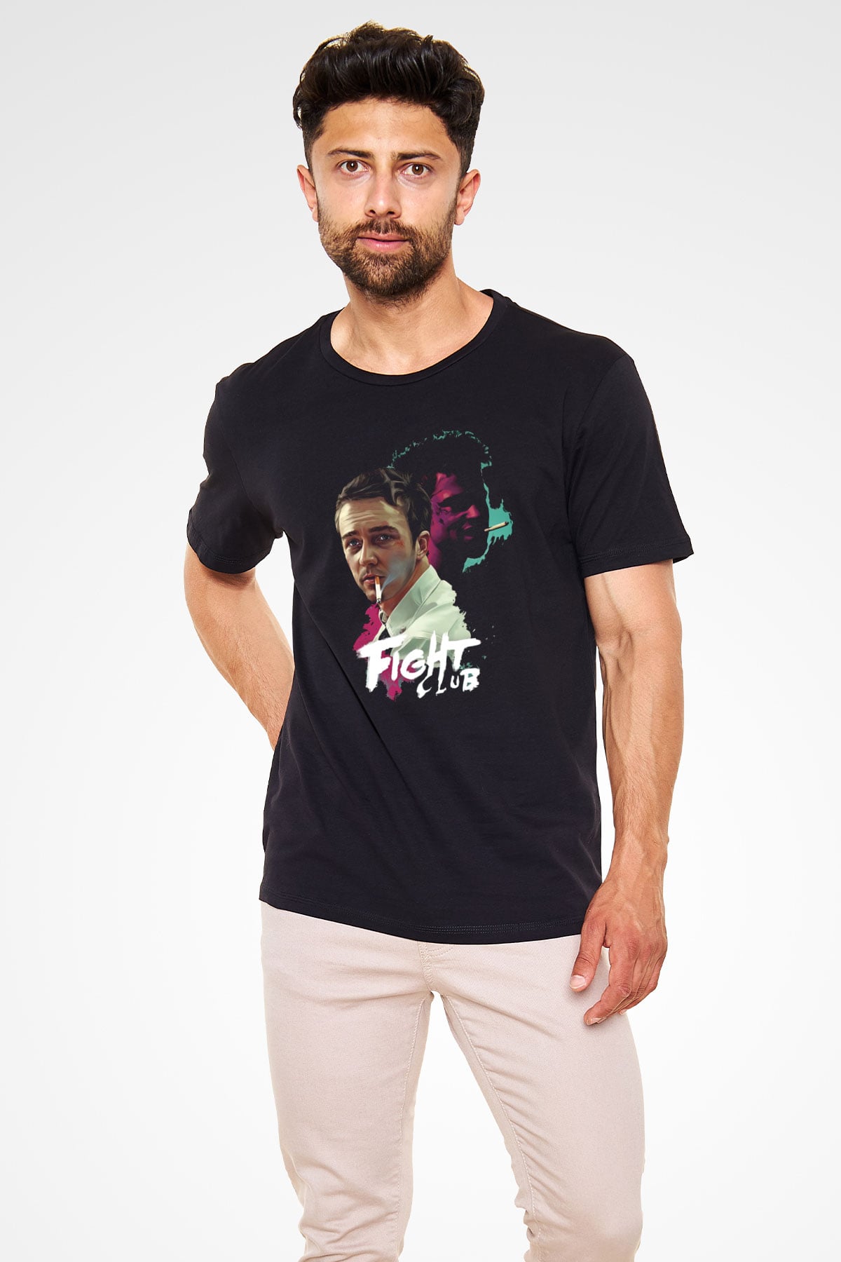 Fight Club Dövüş Klubü Siyah Unisex Tişört