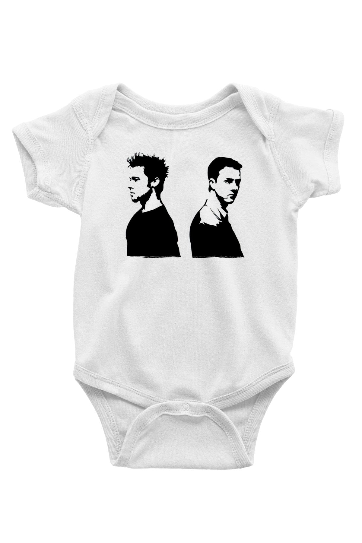 Fight Club (Tyler Durden) Baskılı Beyaz Unisex Bebek Body - Zıbın