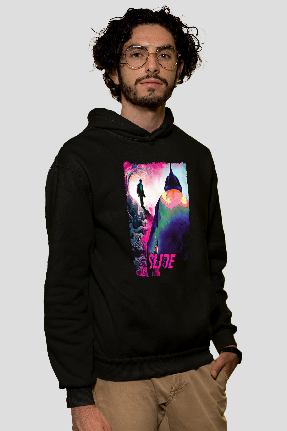 Fight Club (Tyler Durden) Baskılı Unisex Siyah Hoodie