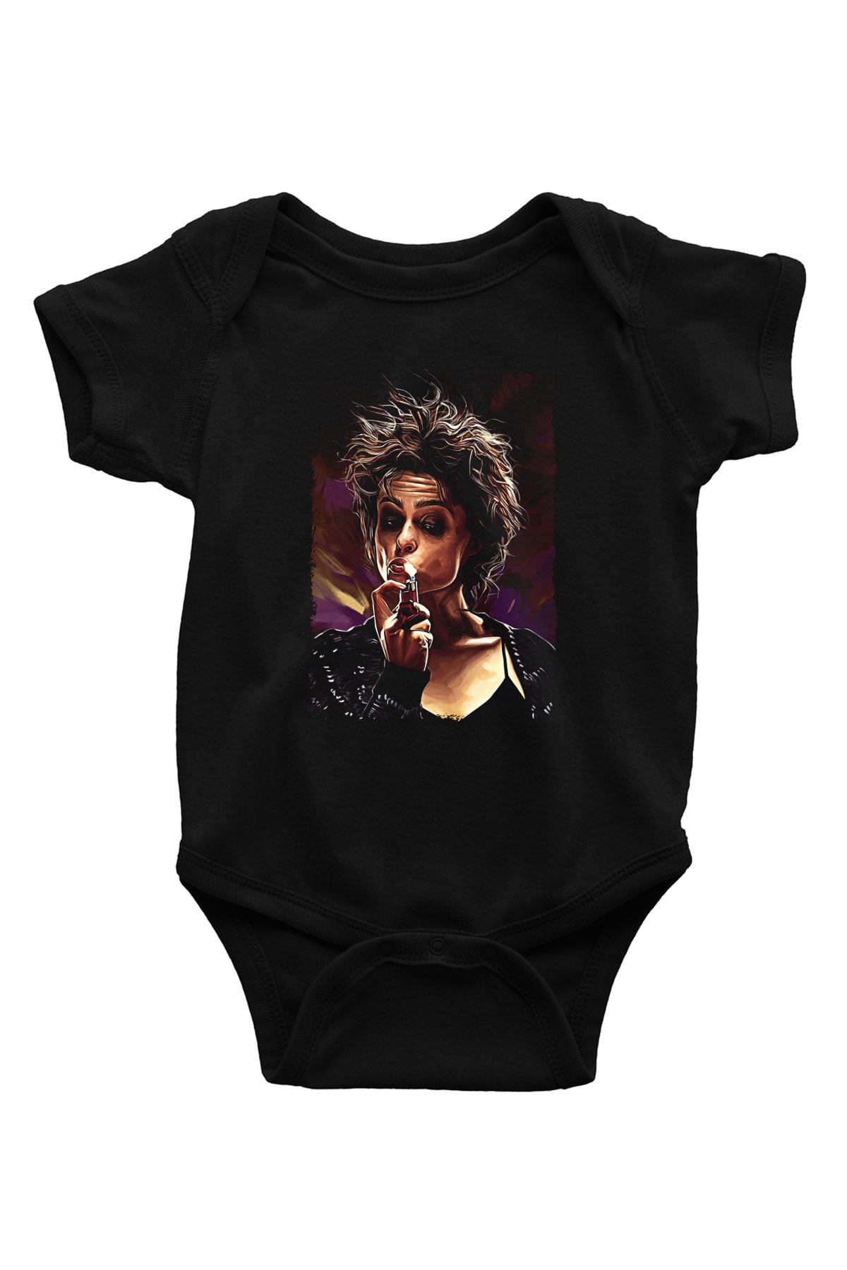 Fight Club (Tyler Durden) Baskılı Unisex Siyah Bebek Body - Zıbın