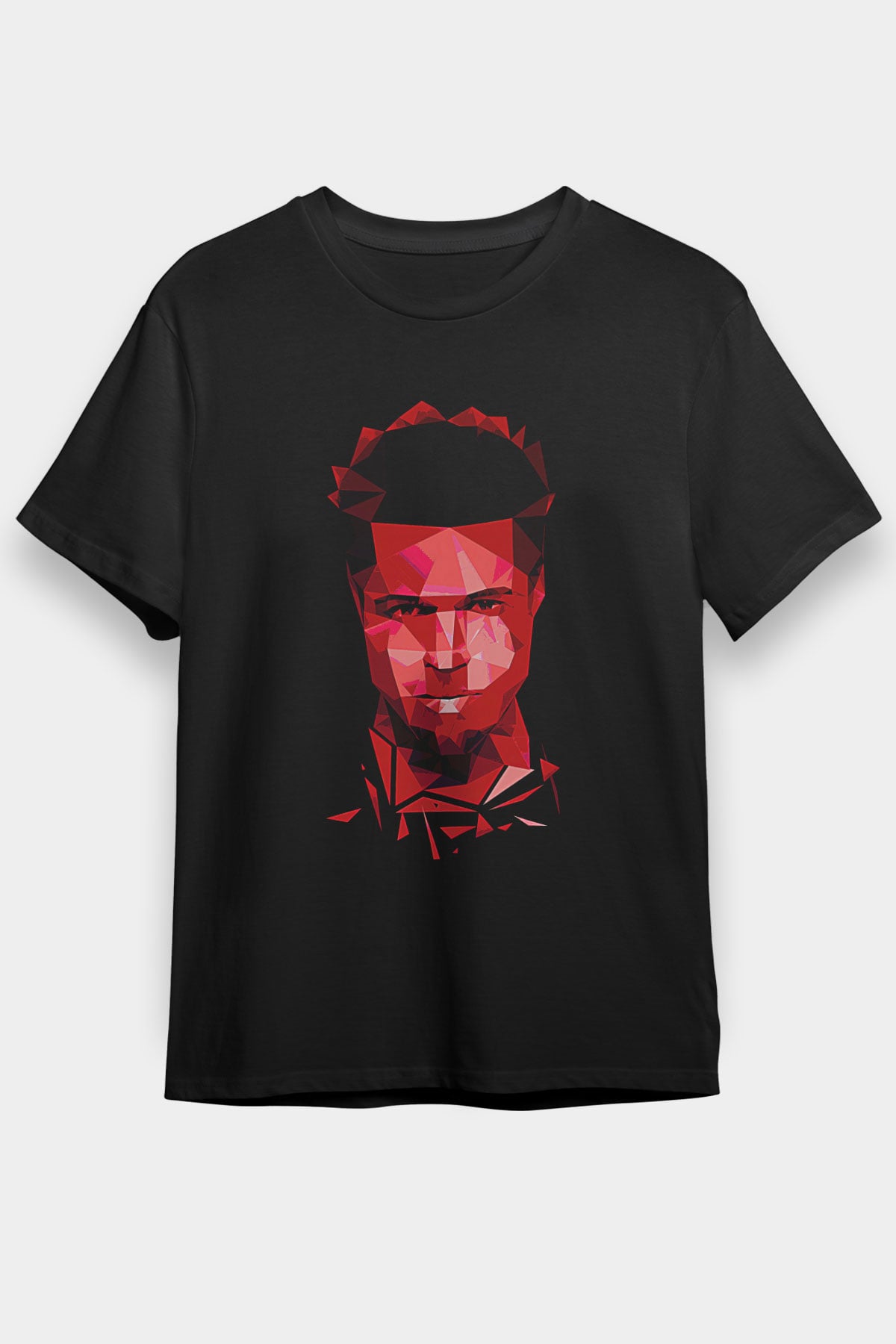 Fight Club (Tyler Durden) Baskılı Unisex Siyah Tişört - Tshirt