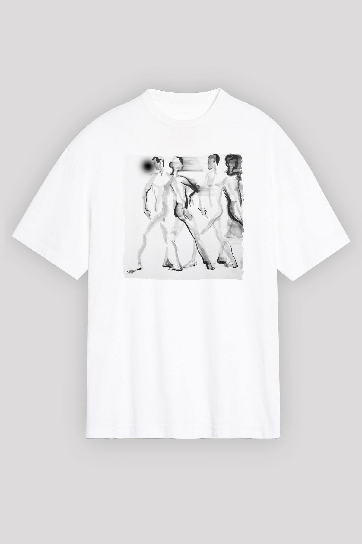 Figür Beyaz Unisex Tişört T-Shirt - TişörtFabrikası