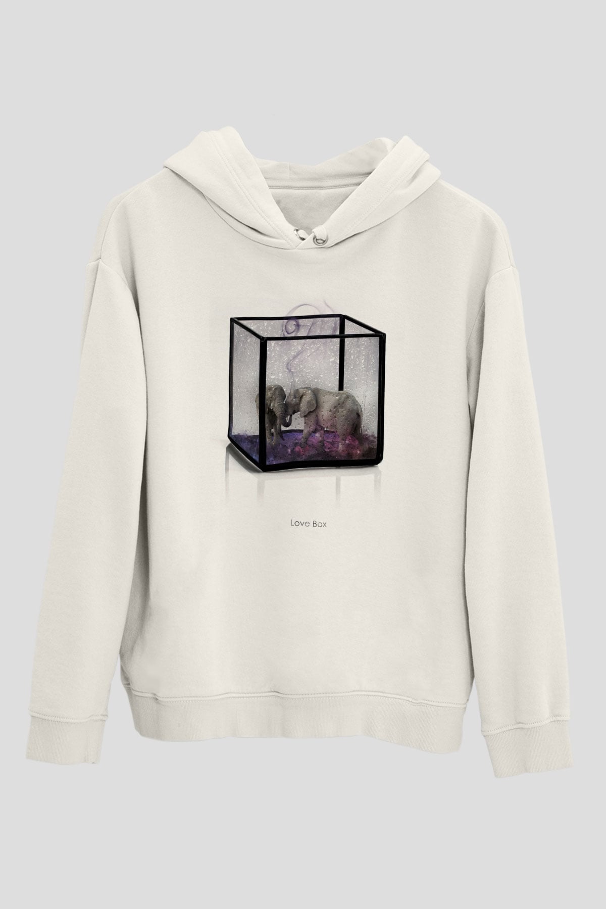 Fil Beyaz Unisex Hoodie