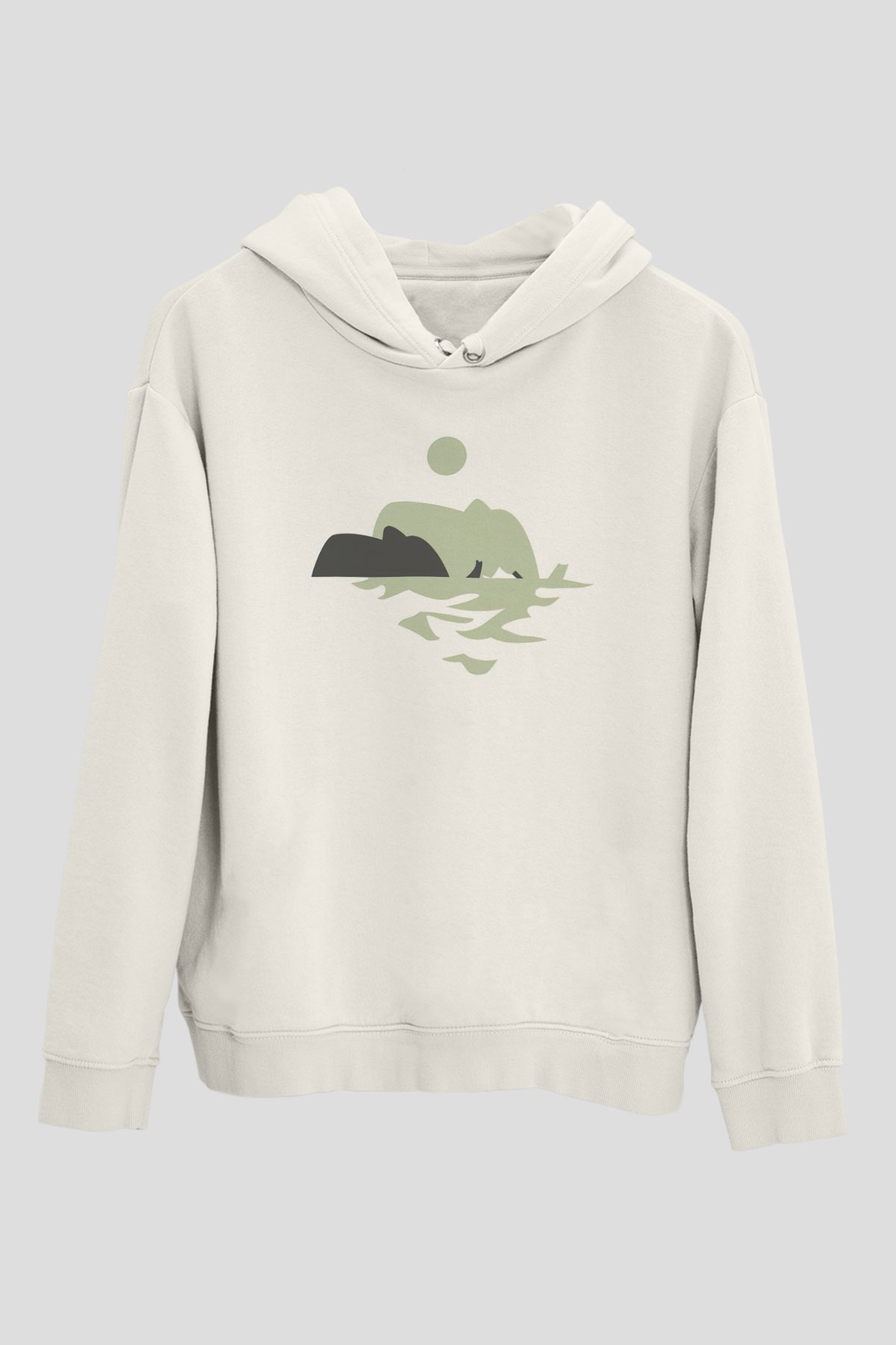 Fil Beyaz Unisex Hoodie