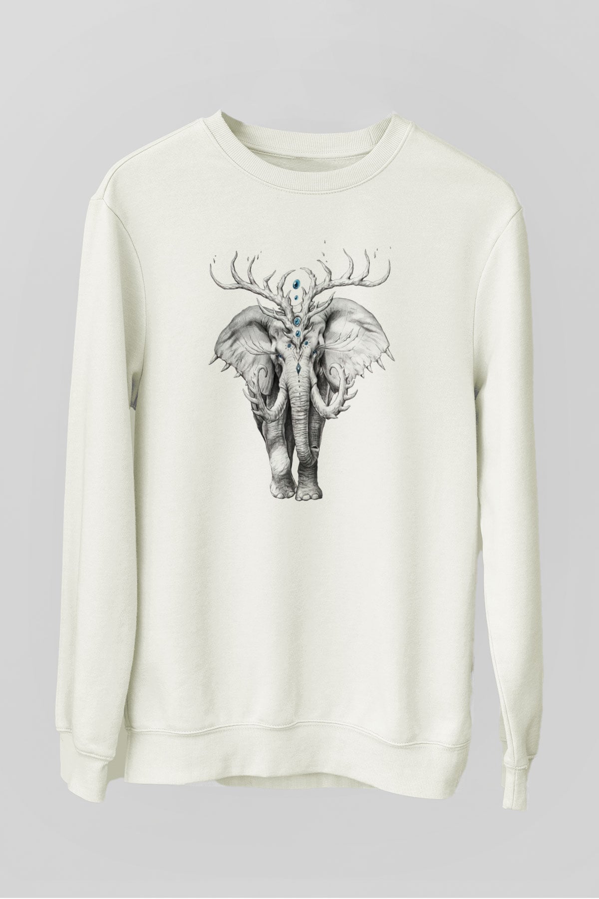 Fil Beyaz Unisex Sweatshirt