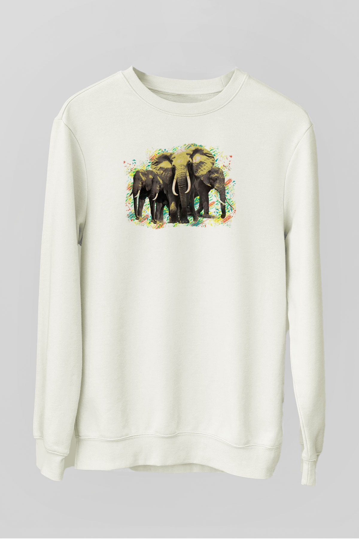 Fil Beyaz Unisex Sweatshirt