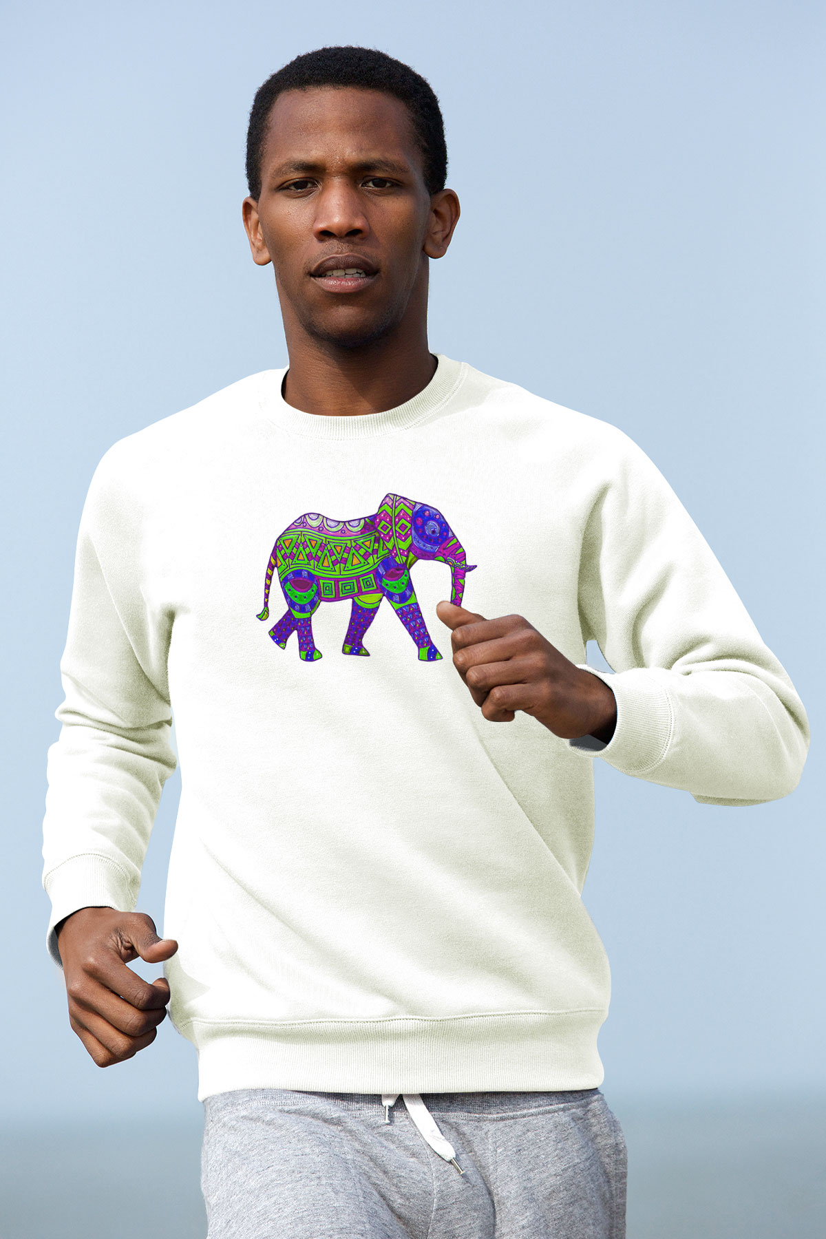 Fil Beyaz Unisex Sweatshirt