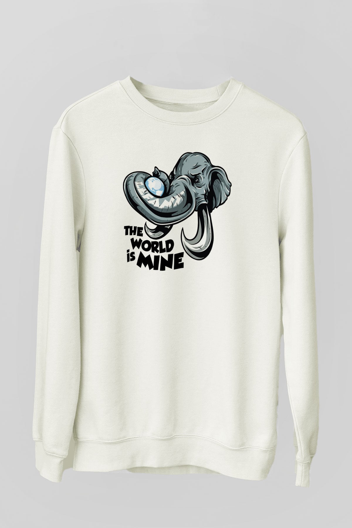 Fil Beyaz Unisex Sweatshirt