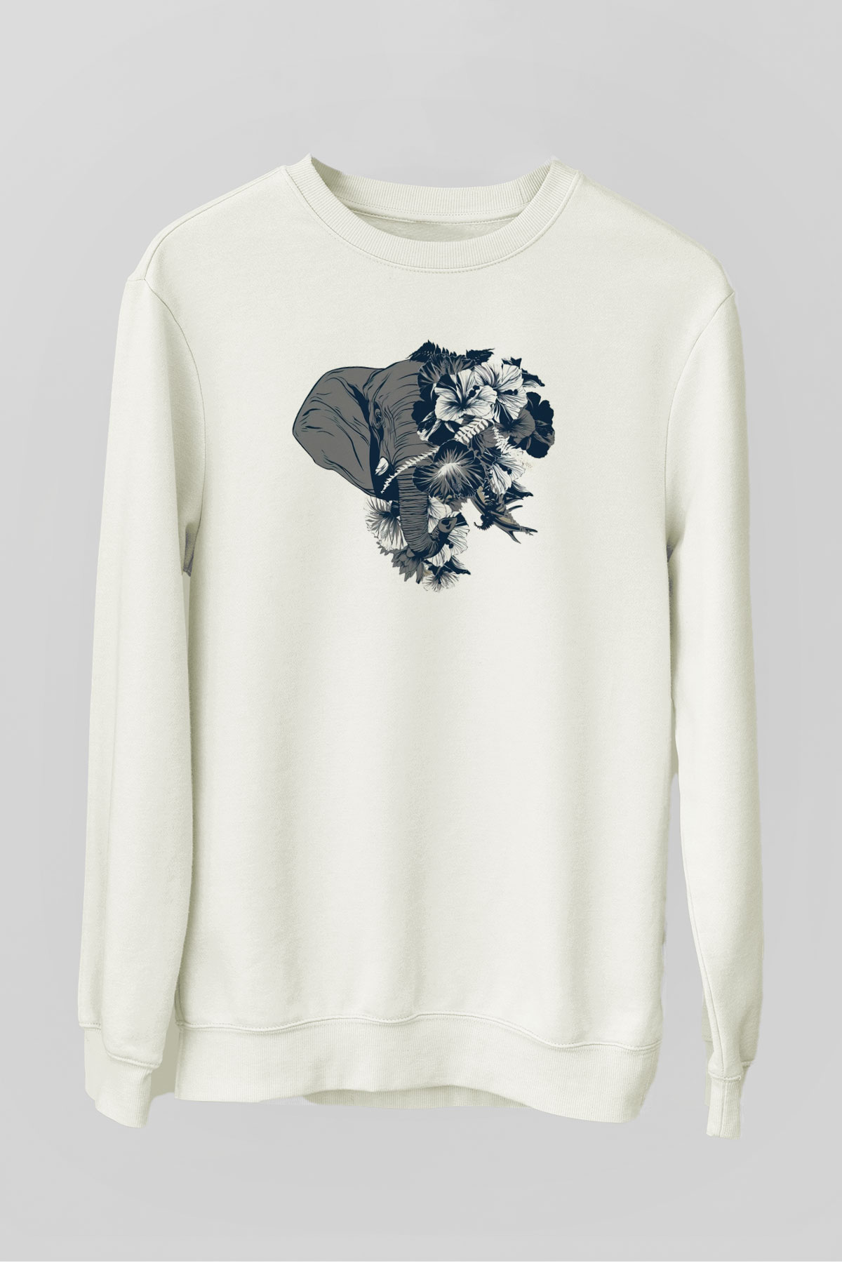 Fil Beyaz Unisex Sweatshirt
