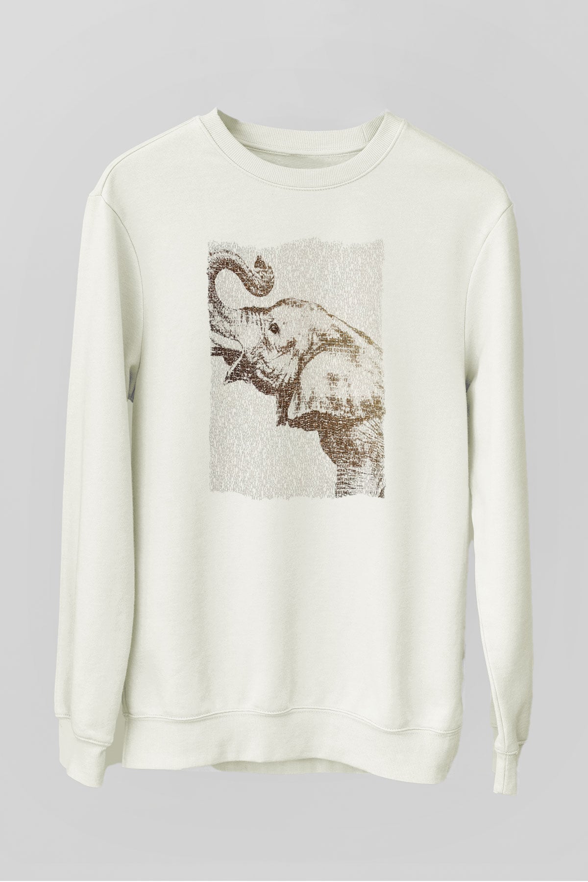 Fil Beyaz Unisex Sweatshirt