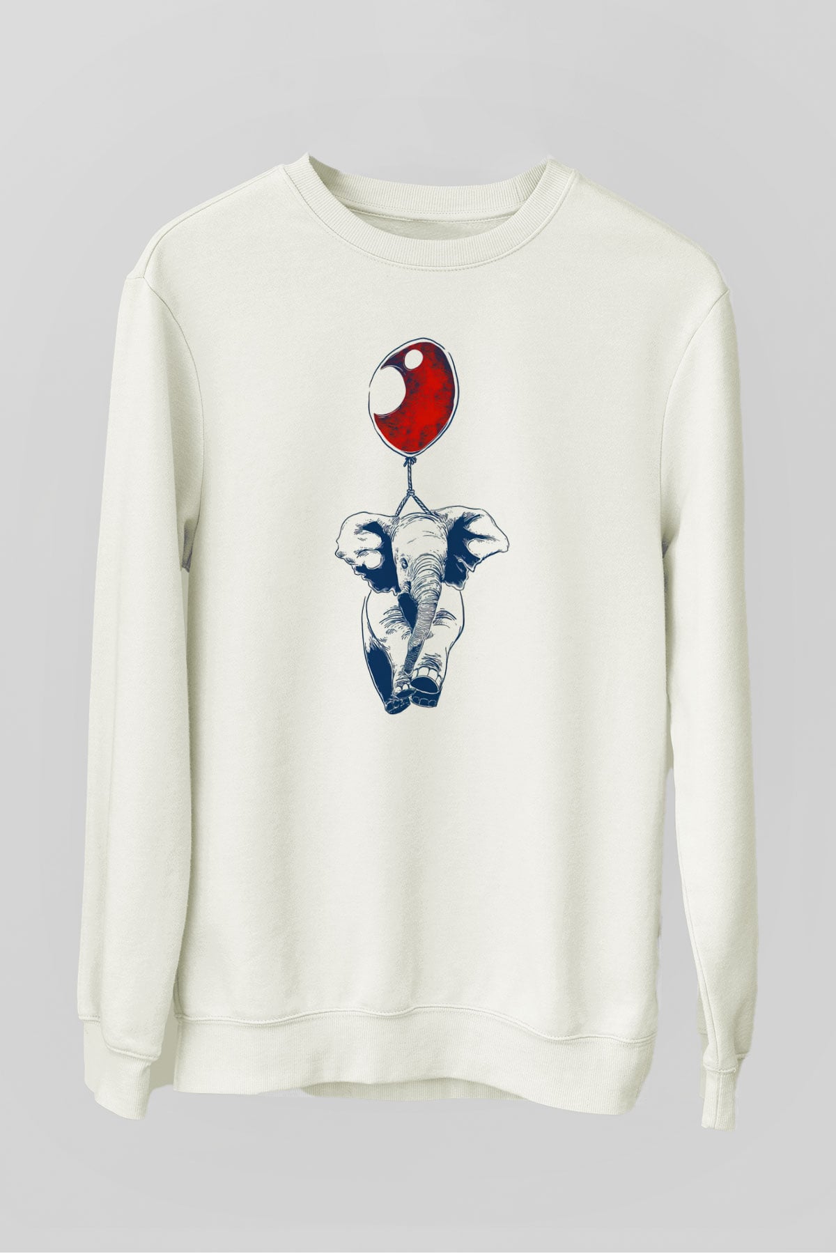 Fil Beyaz Unisex Sweatshirt