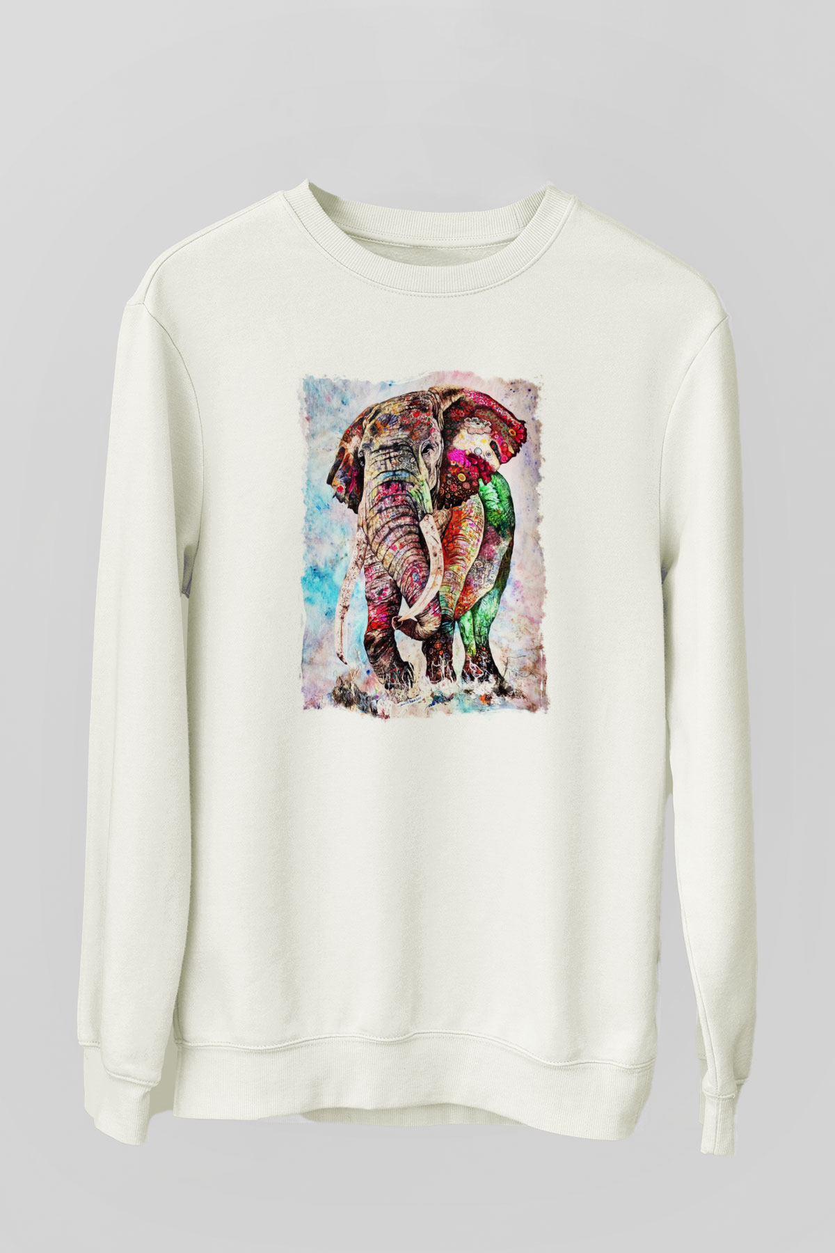 Fil Beyaz Unisex Sweatshirt