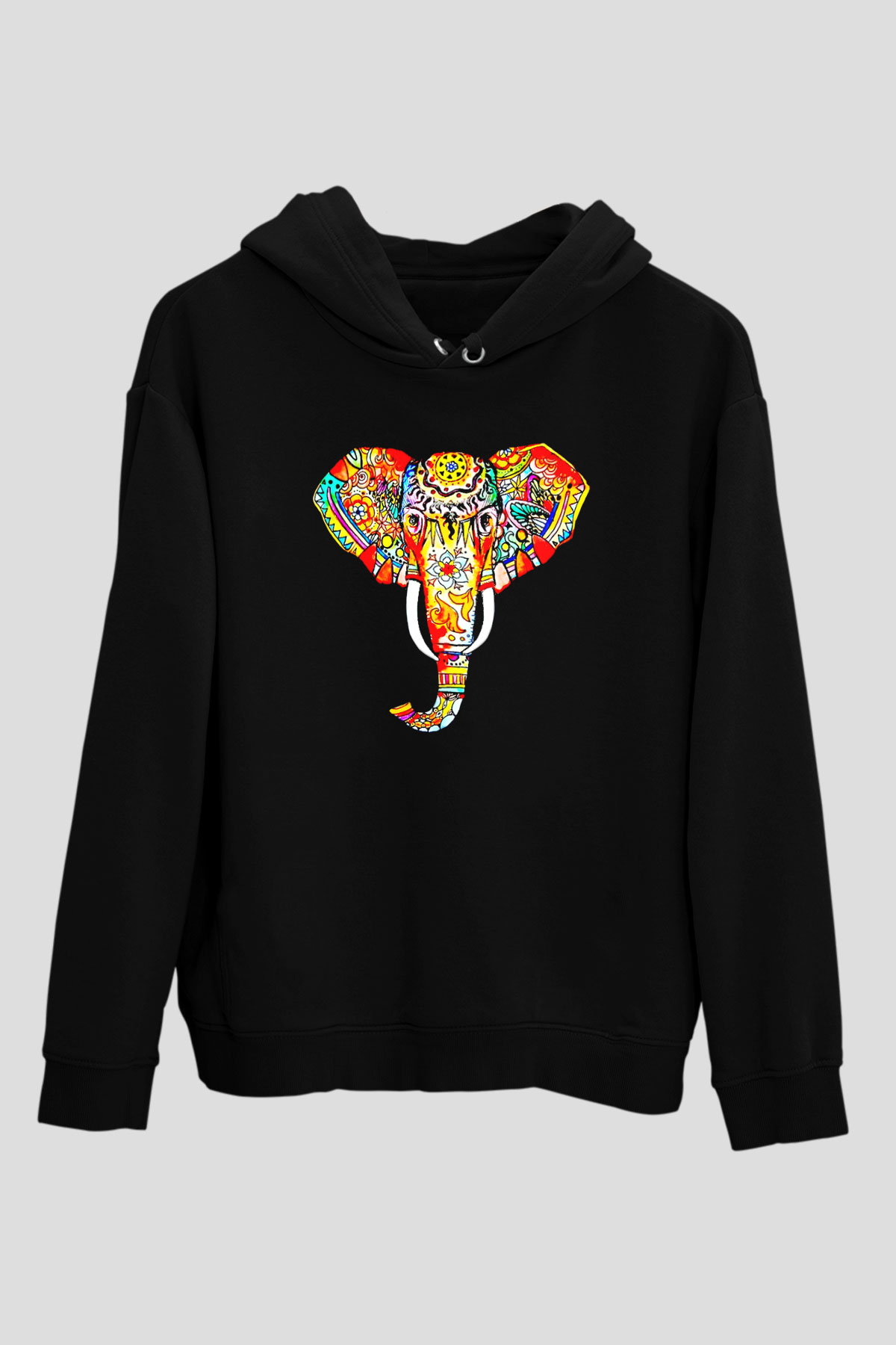 Fil Siyah Unisex Hoodie