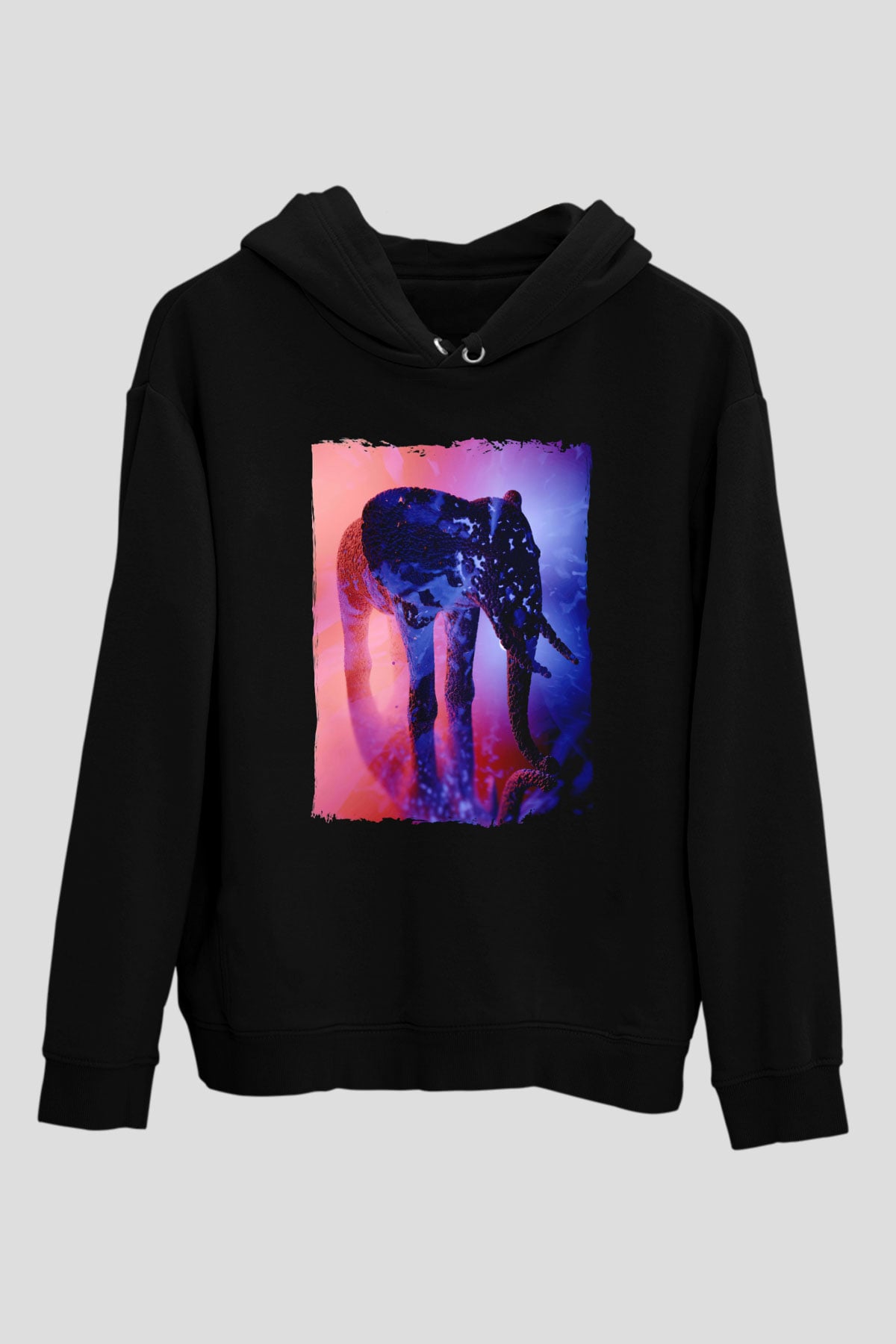 Fil Siyah Unisex Hoodie