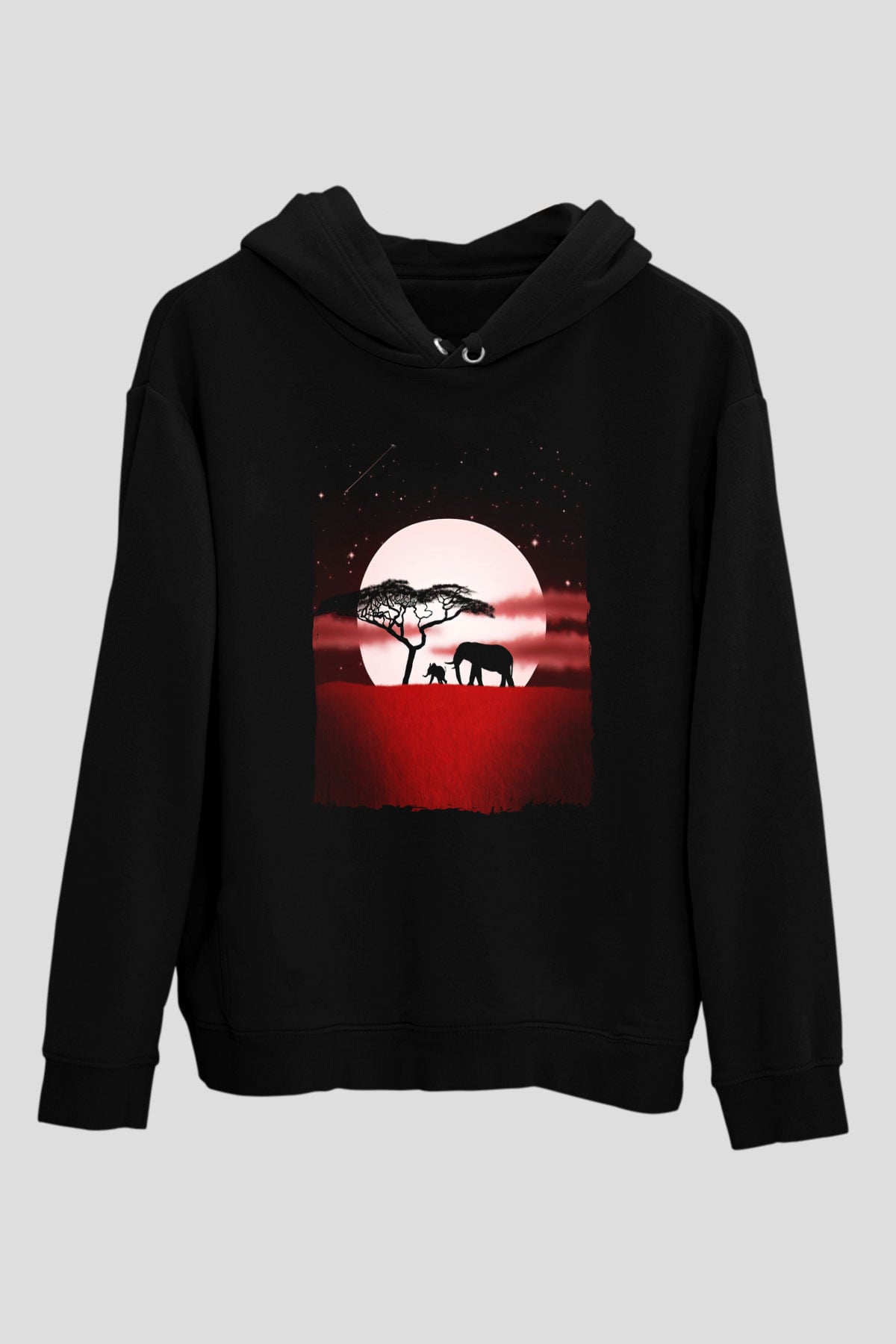 Fil Siyah Unisex Hoodie