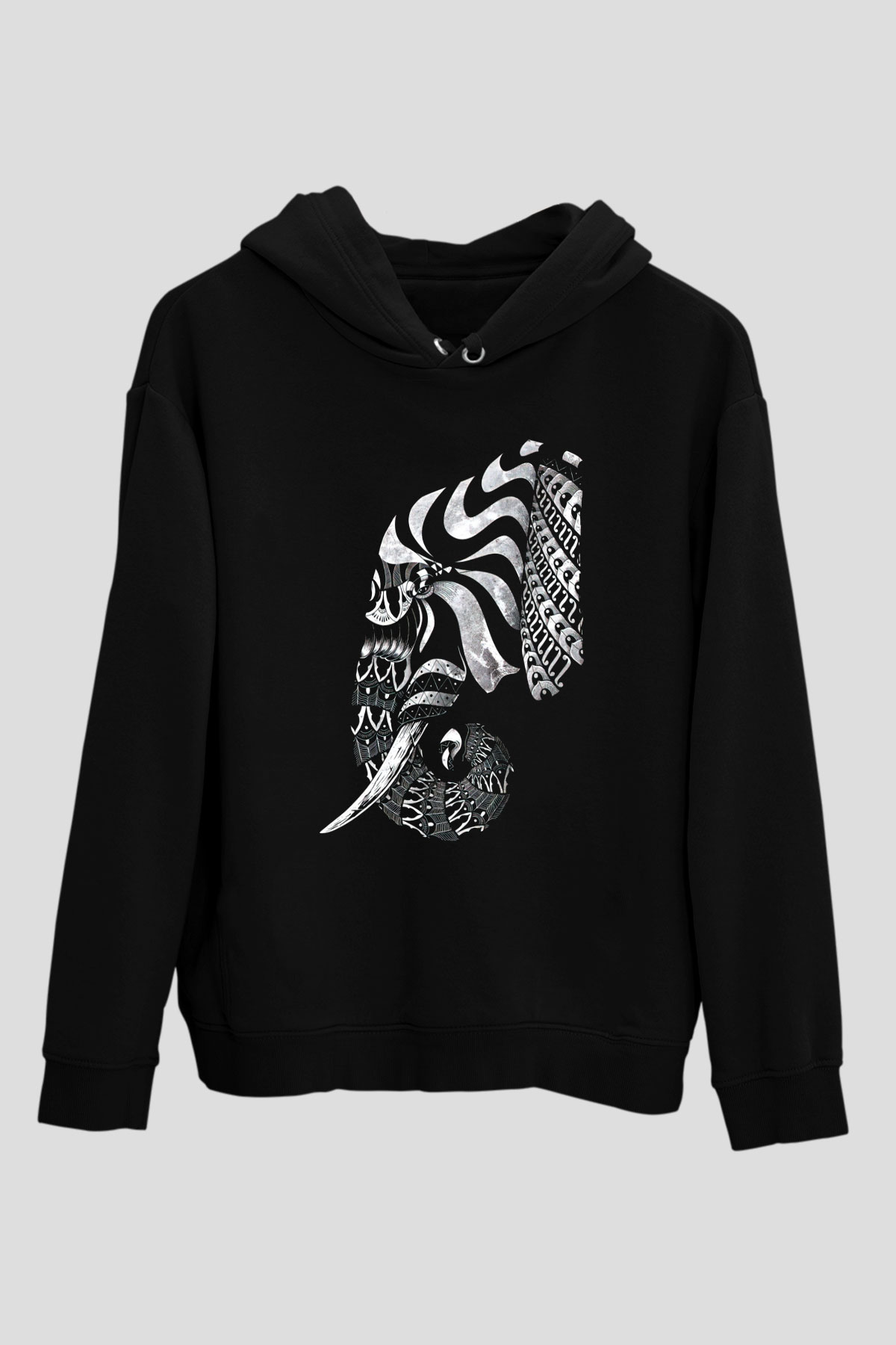 Fil Siyah Unisex Hoodie
