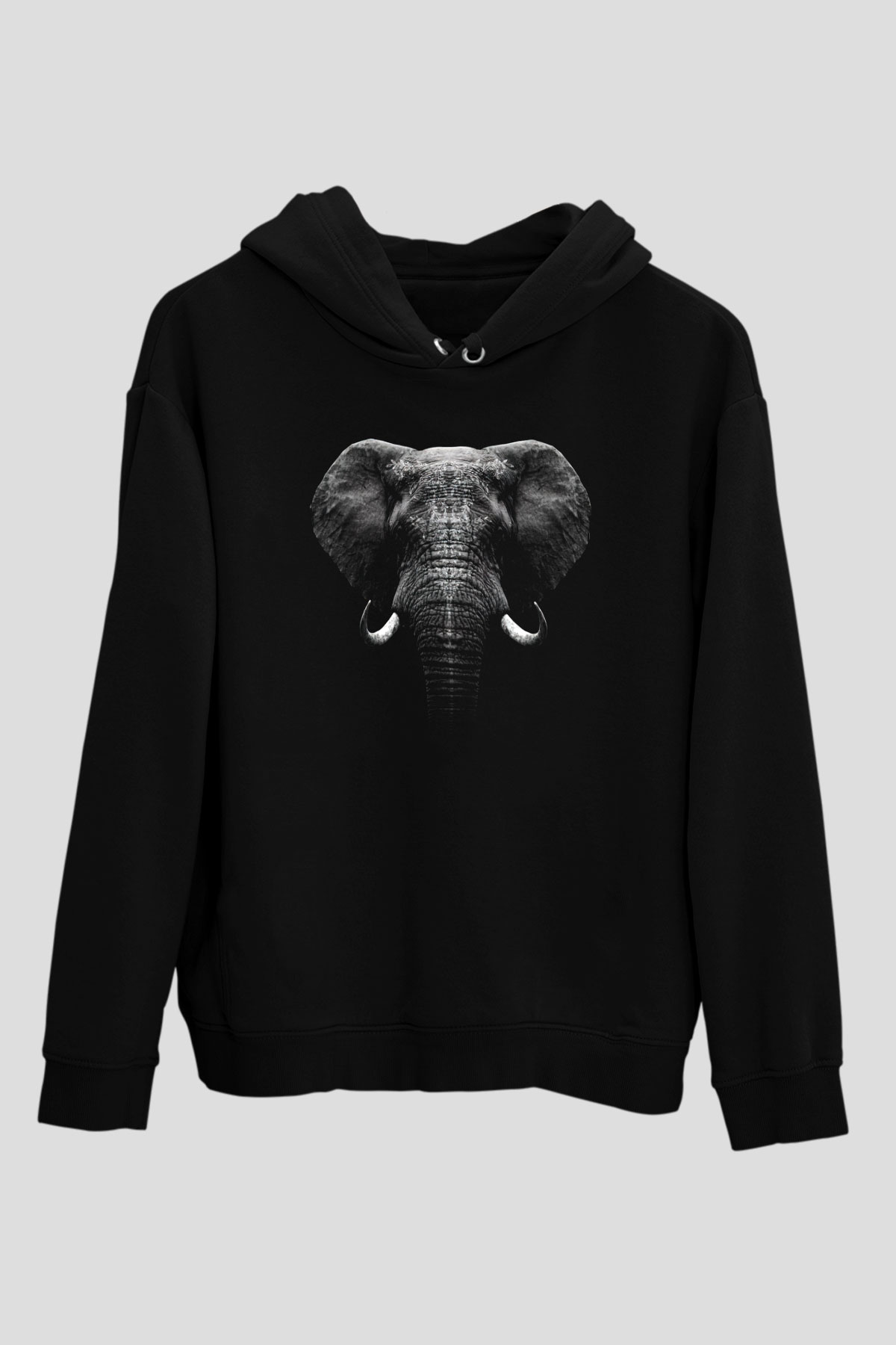 Fil Siyah Unisex Hoodie
