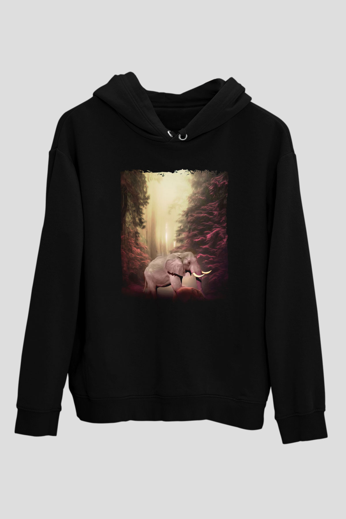 Fil Siyah Unisex Hoodie